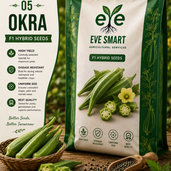 🌱 Premium F1 Hybrid Okra Seeds